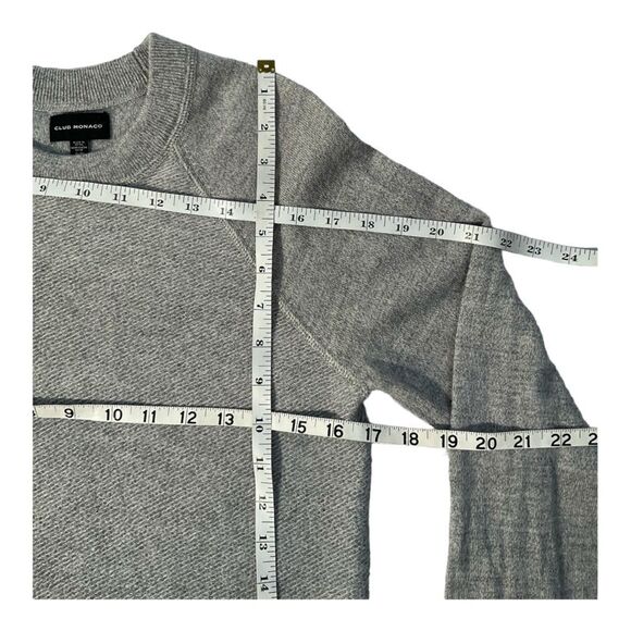 Club Monaco Women’s Gray 100% Wool Long Sleeve Pullover Sweater Size Small - Picture 9 of 12